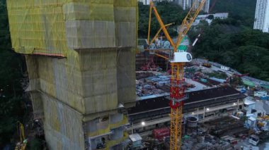 Ngau Chi Wan 7 Ağustos 2025 'te inşaat alanı