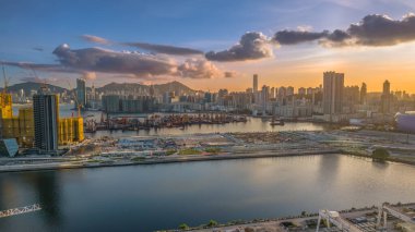 Kwa Wan mahallesine gösterilen şehir manzaraları.