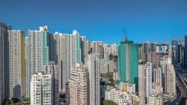 Hong Kong, Kowloon 'da ikamet ve sanayi bölgesi.