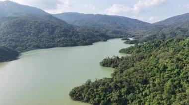 Shing Mun Reservoir Hong Kong 'da huzurlu doğa manzarası, 9 Ağustos 2025