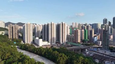 Tsuen Wan metro istasyonu ve Hong Kong 9 Ağustos 2025