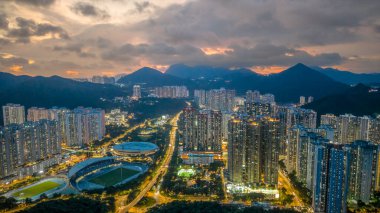 Konut ve manzara manzaralı modern kıyı bölgesi