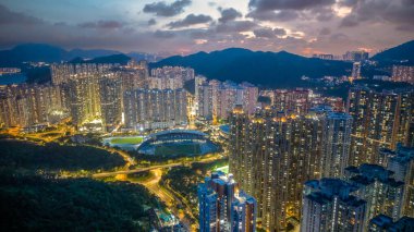 Konut ve manzara manzaralı modern kıyı bölgesi