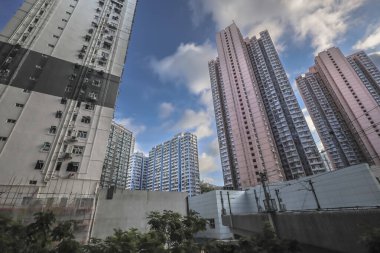 Konut çeşitliliği olan Doğu Hong Kong Adası bölgesi