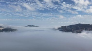 Tathong Kanalı Sahil Yolu Denizcilik Gemisi Sahnesi Hong Kong, 2 Mart 2025