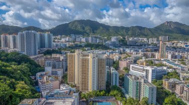 Kowloon ilçesinde halka açık konutlar ve ortak alanlar