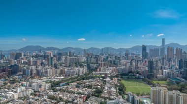 Kamu konutları, parklar ve Kowloon 'daki yerel yaşam