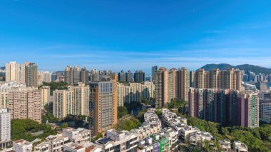 Urban residential view of Ho Man Tin district