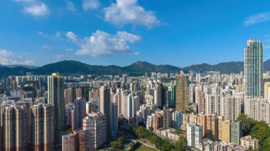 Urban residential view of Ho Man Tin district