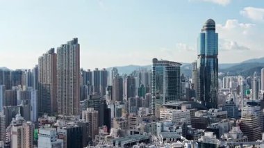 Mong Kok Hong Kong 'da Dolu Sokak Hayatı, Ekim 12025