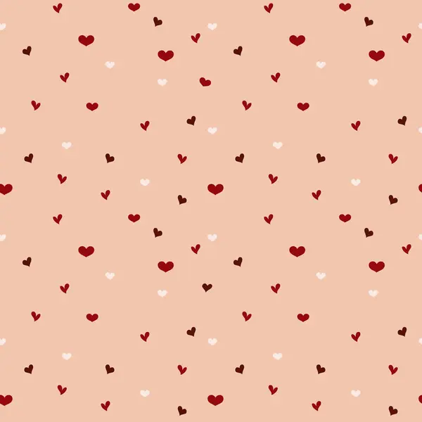 Sevimli, pürüzsüz desenli kırmızı kalpler, sevgililer günü, aşk, kumaş baskı, tutku, kağıt