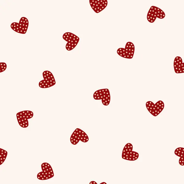 Sevgililer günü, kalbi ve romantik unsurları olan kusursuz şirin bir desen.