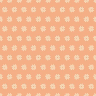 Pastel arka planda sevimli çiçekler, pürüzsüz desen