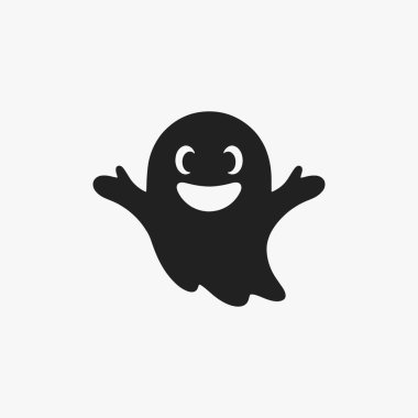 Şirin Mutluluk çizgi film karakteri için düz tasarım konsepti. Vektör İllüstrasyonu