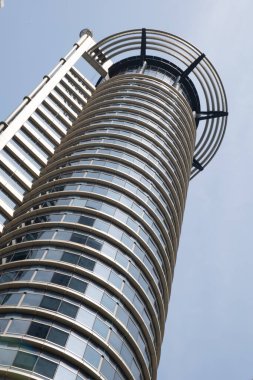 Singapur şehir merkezindeki finans bölgesinde gökdelen.