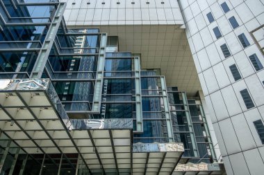 Singapur şehir merkezindeki finans bölgesinde gökdelenler