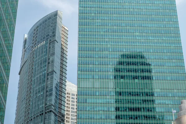 シンガポールのダウンタウンの金融街の高層ビル — ストック写真
