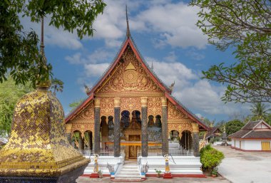 Luang Prabang Laos 'taki büyük Budist tapınağı.