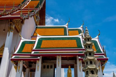 Landmark Wat Suthat Buddhist Temple in Bangkok