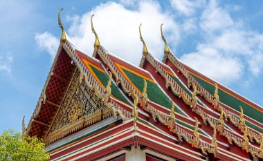 Landmark Wat Suthat Buddhist Temple in Bangkok