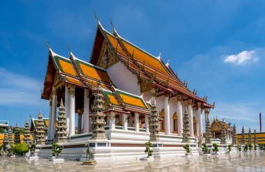 Landmark Wat Suthat Buddhist Temple in Bangkok