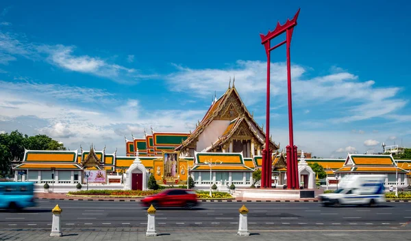 Landmark Wat Suthat Buddhist Temple Bangkok — Foto Stock