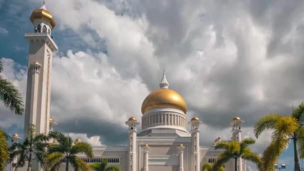 Εξωτερικό Του Omar Ali Saifuddin Στο Bandar Seri Begawan Brunei — Αρχείο Βίντεο
