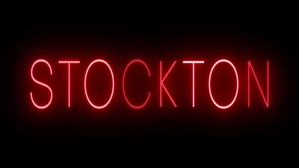 Stockton의 빨간색 깜박임 깜박임 — 비디오