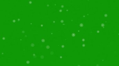 Renkli arkaplan ile düşen canlandırılmış kar taneleri