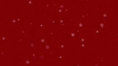 Renkli arkaplan ile düşen canlandırılmış kar taneleri