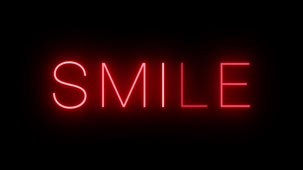 กษณ ออนสไตล อนย แดงส องแสงก นหล าหร Smile — วีดีโอสต็อก