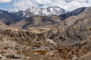 Kuzey Hindistan 'ın Ladakh bölgesinde tarihi Lamayuru Budist Manastırı