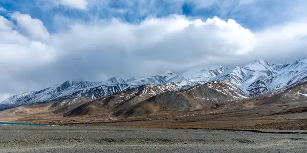 Viharfelhők Himalája Karakoram Tartománya Felett India Tibet Határán Stock Fotó