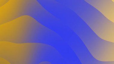 Canlandırılmış turuncu ve mavi şekiller arka plan olarak kullanılmak üzere hareket halindedir