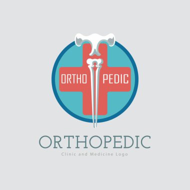 Marka ya da şirket için ortopedi kliniği ve ilaç logosu tasarımı