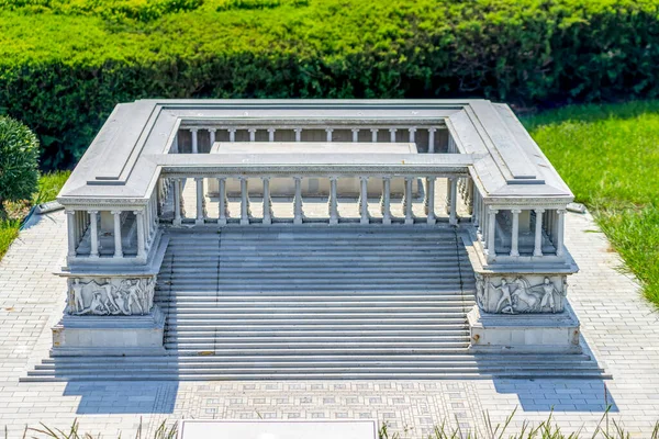 stock image Pergamon and the Great Altar of Zeus in Miniaturk, Istanbul.