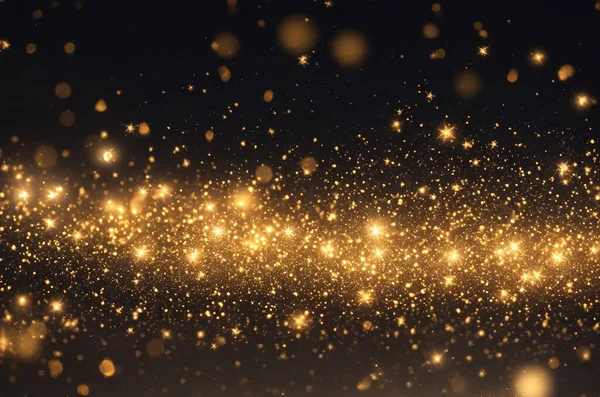 Gold Bokeh Verschwommenes Licht Abstrakter Hintergrund Mit Bokeh Effekt Magisches — Stockfoto