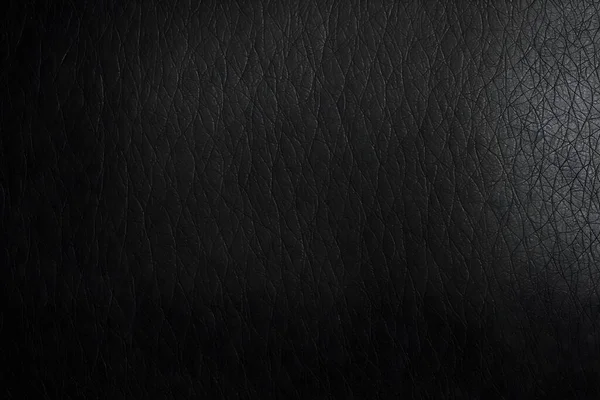 Textuur Van Zwart Leder Materiaal Achtergrond — Stockfoto