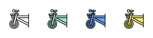 Sepet ikonu. Özet, Yeşil, Mavi ve Sarı Biçim Tasarımı Beyaz Arkaplanda İzole Edildi