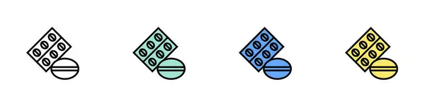 Su toplayan ikon. Özet, Yeşil, Mavi ve Sarı Biçim Tasarımı Beyaz Arkaplanda İzole Edildi