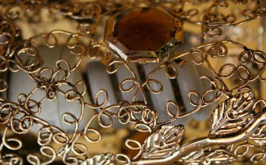 Bokeh efektli metal dekoratif avize ögesi