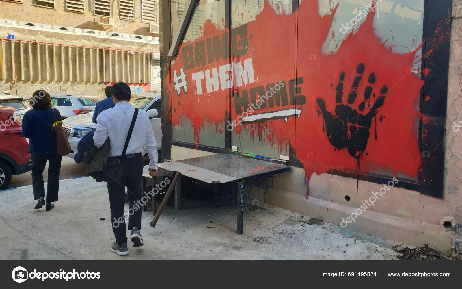 Tel Aviv Israel November 2023 Tel Aviv Street Art Murals – Stock