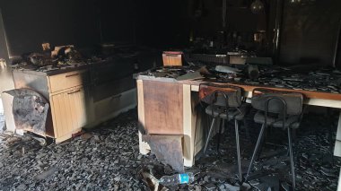 BE'ERI (BEERI), ISRAEL. 22 Ekim 2023. Hamas 'ın 7 Ekim' de İsrail 'in Gazze sınırındaki Be' eri kentine düzenlediği terörist saldırısından sonra. En az 1200 kişinin ölümüne yol açtı. Düzenleyici resim.