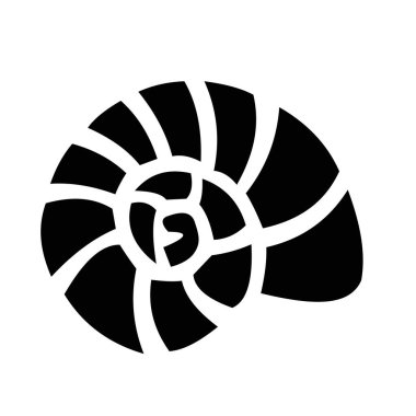 deniz kabuğu ikonu vektör tasarımı