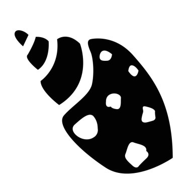 düz deniz kabuğu vektör tasarımı