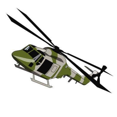 askeri helikopter ulaşım vektör tasarımı