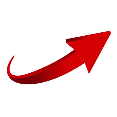 3B yukarı ok sembolü tasarımı