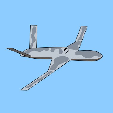 öldürücü drone düz vektör tasarımı