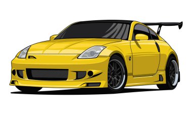 Nissan modifikasyon araba düz vektörü