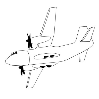 kargo uçağı nakliyesi siyah beyaz